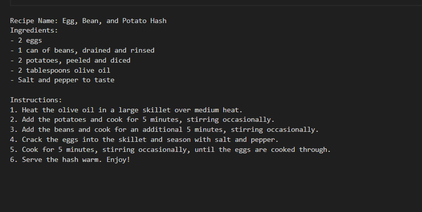 Output for AIAS